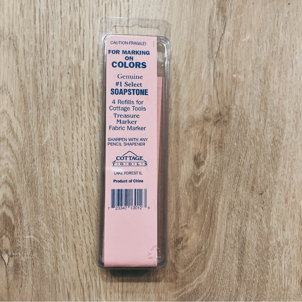 Fabric Marker - Cottage Tools Soapstone Refills